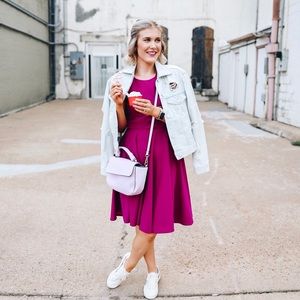 Lulus Purple Skater Dress